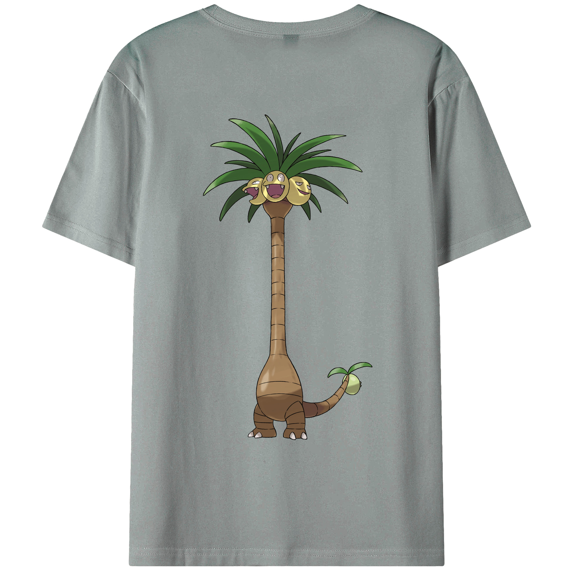 （画像用） ポケットモンスター Pokémon 綿100％ メンズ半袖Tシャツ（バックプリント） 通気性